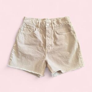 Pacsun Light Beige/Grey 90s Girlfriend Shorts